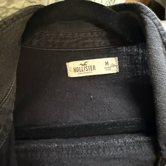 Hollister Charcoal Denim Jacket - Picture 5 of 6